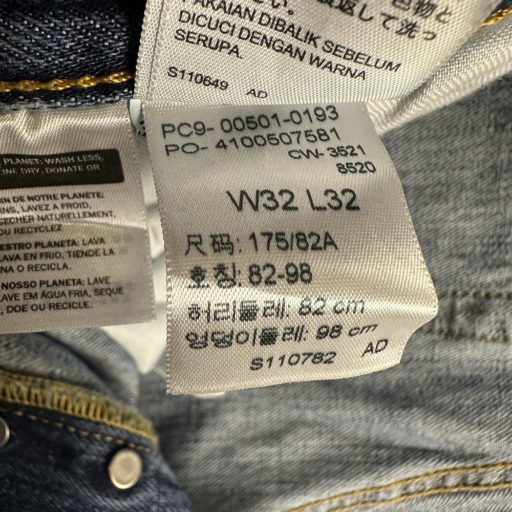 Levi's 501xx Men's Button Fly Jeans 32x32 Blue Denim Casual Work Preppy Modern - Picture 13 of 15